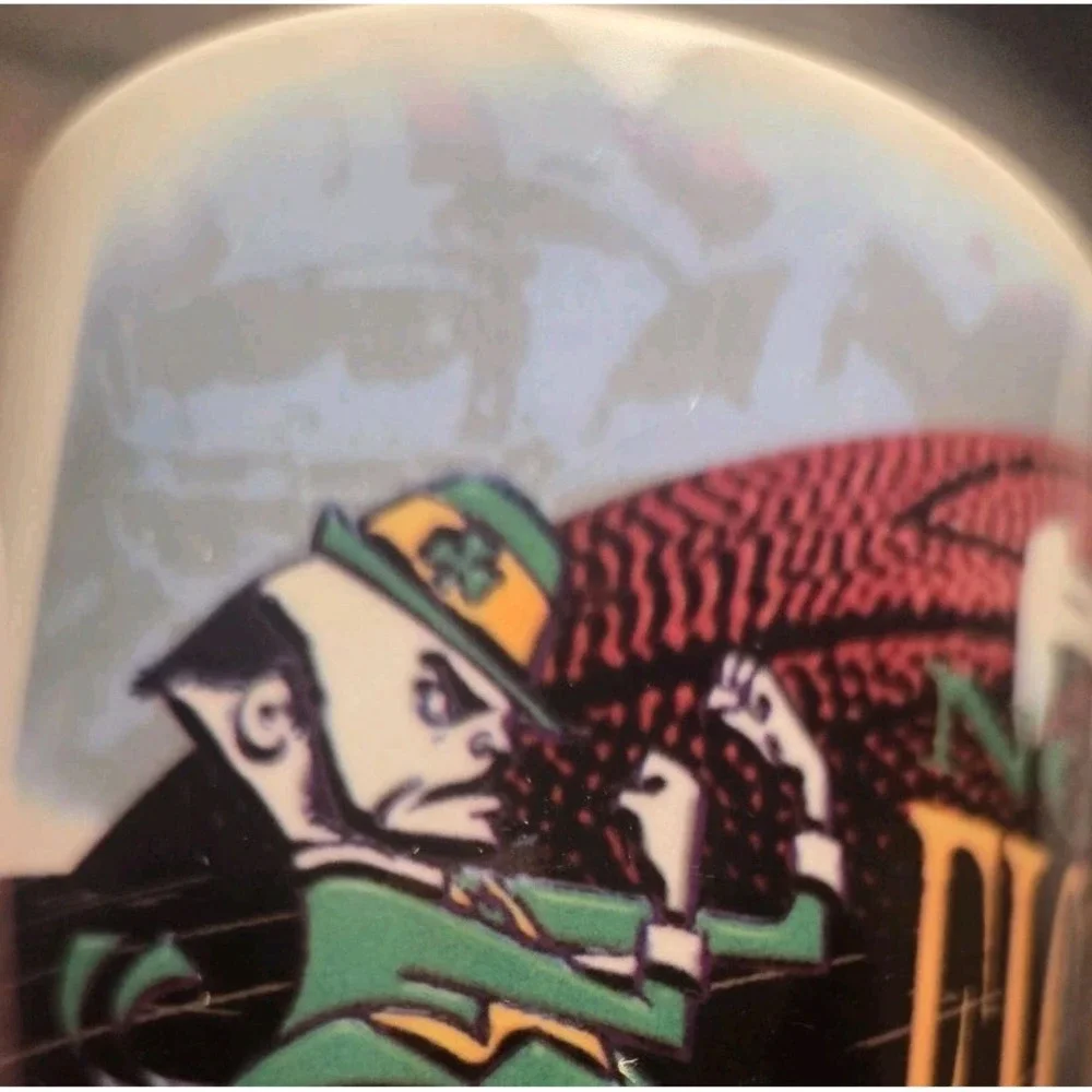 NOTRE DAME  FIGHTING IRISH Football Mug Coffee Tea HF Coors USA Made
